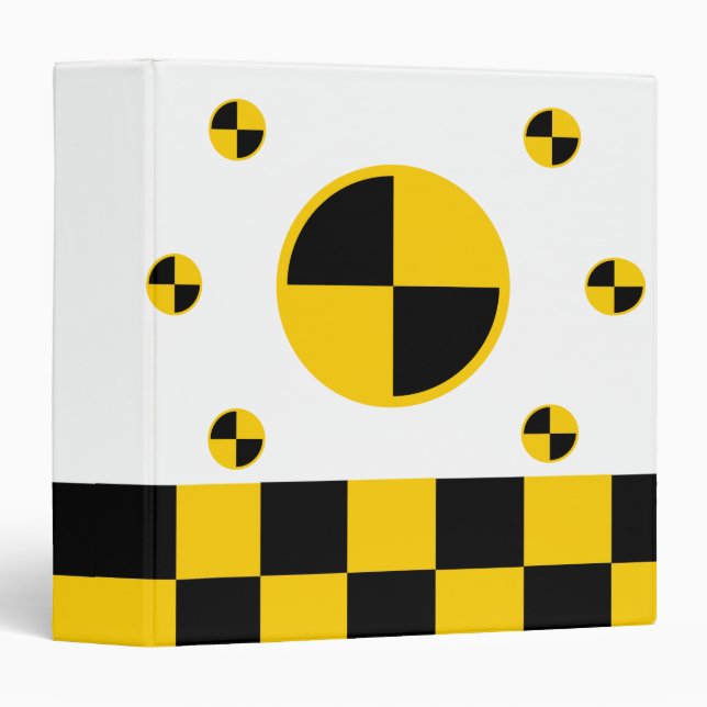 Crash Test Markers 3 Ring Binder (Front/Spine)