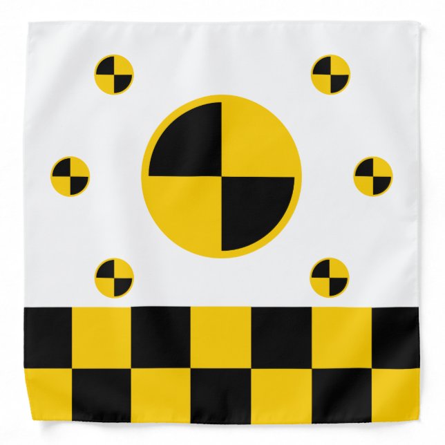 Crash Test Markers Bold Style Bandana (Front)