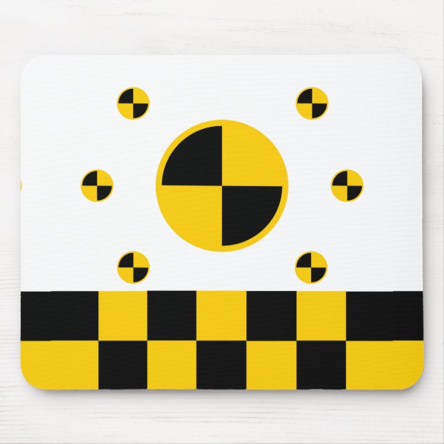 Crash Test Markers Bold Style Mouse Pad (Front)