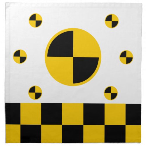 Crash Test Markers Bold Style Napkin