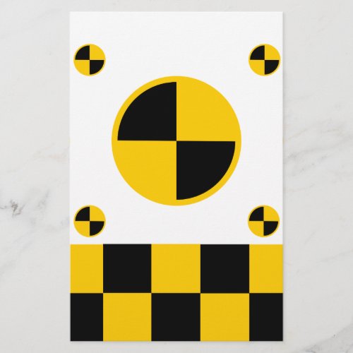 Crash Test Markers Bold Style Stationery