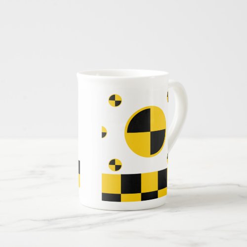 Crash Test Markers Graphics Bone China Mug