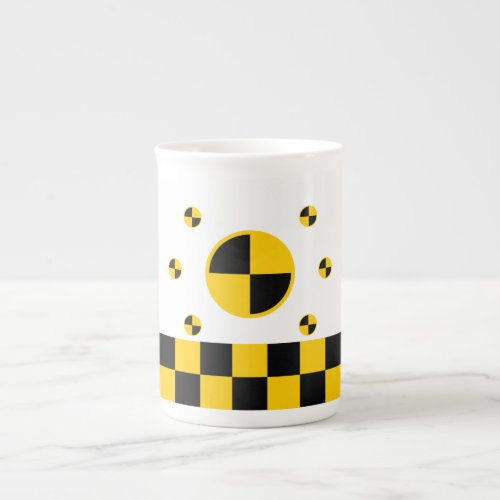 Crash Test Markers Graphics Bone China Mug