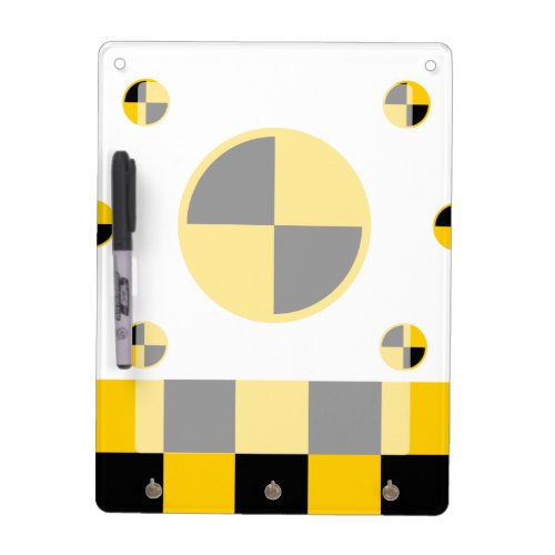 Crash Test Markers Graphics Dry Erase Board