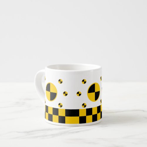 Crash Test Markers Graphics Espresso Cup