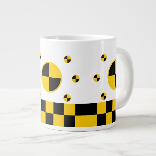Crash Test Markers Graphics Giant Coffee Mug
