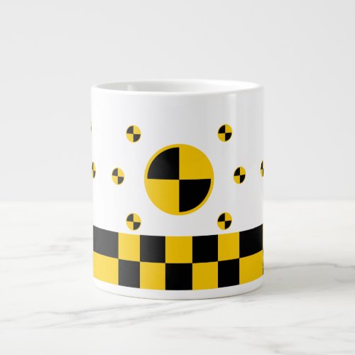 Crash Test Markers Graphics Large Coffee Mug