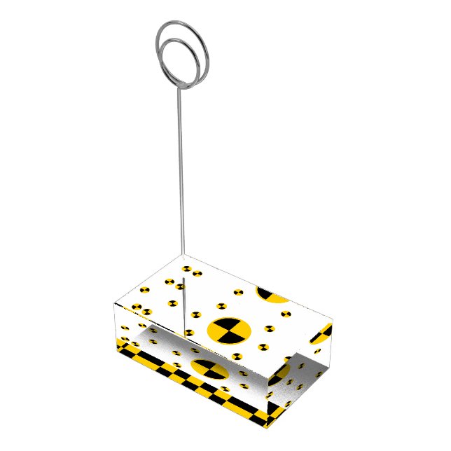 Crash Test Markers Graphics Place Card Holder (Corner)