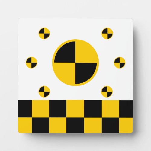 Crash Test Markers Graphics Plaque