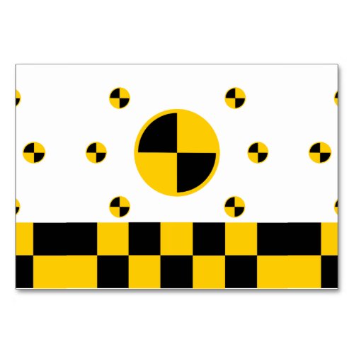 Crash Test Markers Table Number