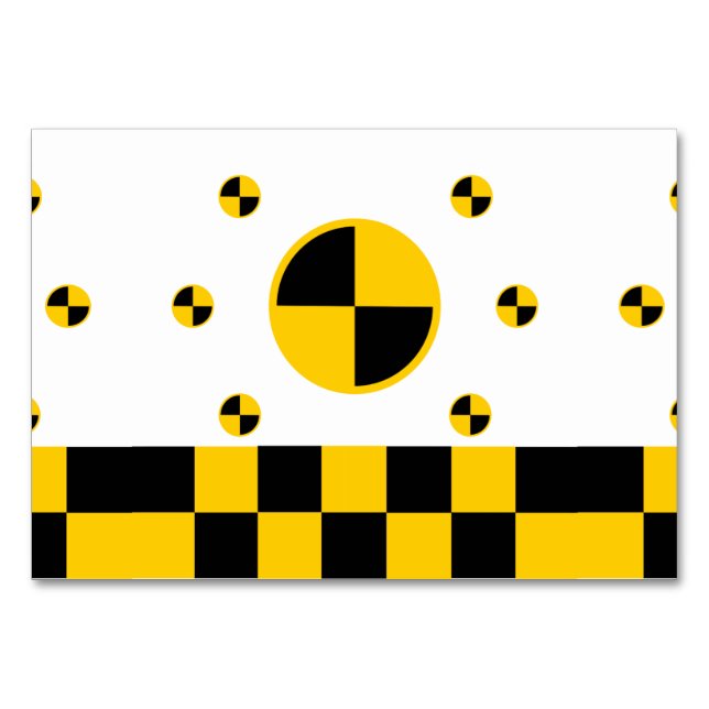Crash Test Markers Table Number (Front)