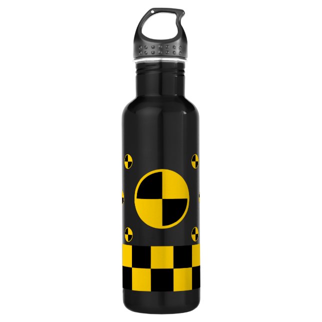 Crash Test Markers Water Bottle (Front)
