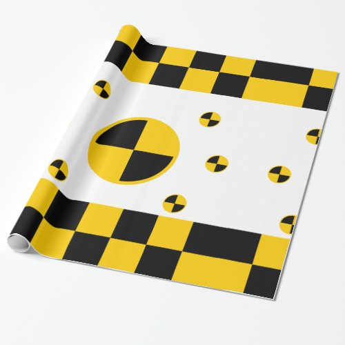 Crash Test Markers Wrapping Paper