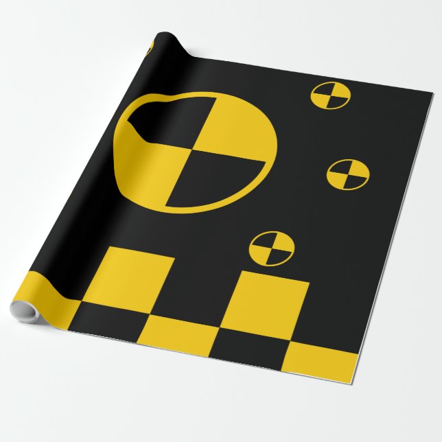 Crash Test Markers Wrapping Paper (Unrolled)