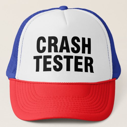 Crash tester trucker hat