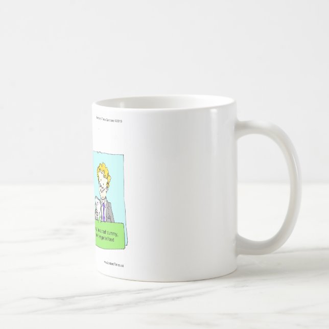 Crash Text Dummy Funny Coffee Mug (Right)