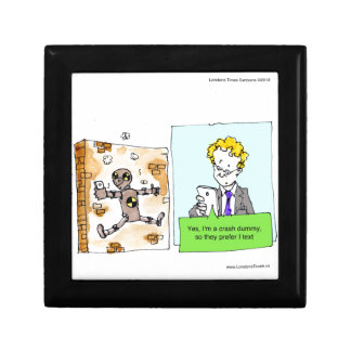 Crash Text Dummy Funny Keepsake Box