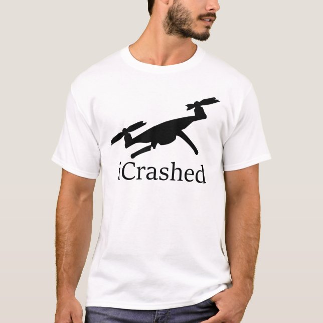 Crashed Drone Light T-Shirt (Front)