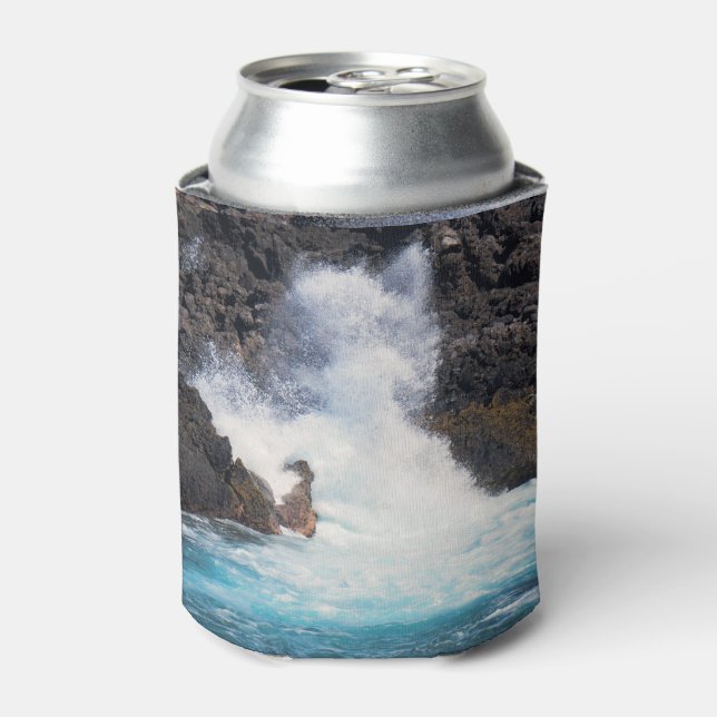 Crashing against the Rocks Can Cooler (Can Front)