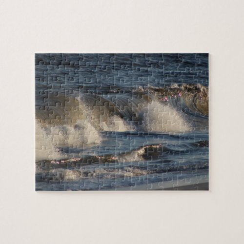 Crashing Atlantic Ocean Waves at the Beach Jigsaw Puzzle