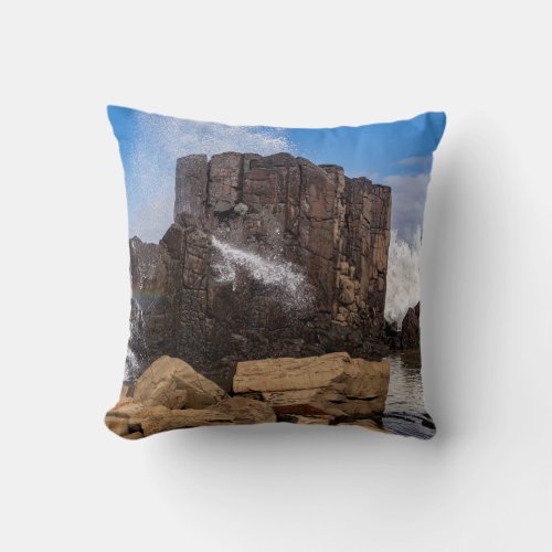 Crashing Bombo 2 Throw Pillow