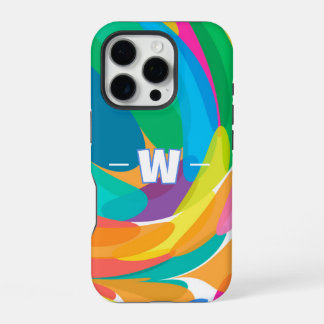 Crashing Color Waves iPhone 16 Pro Case