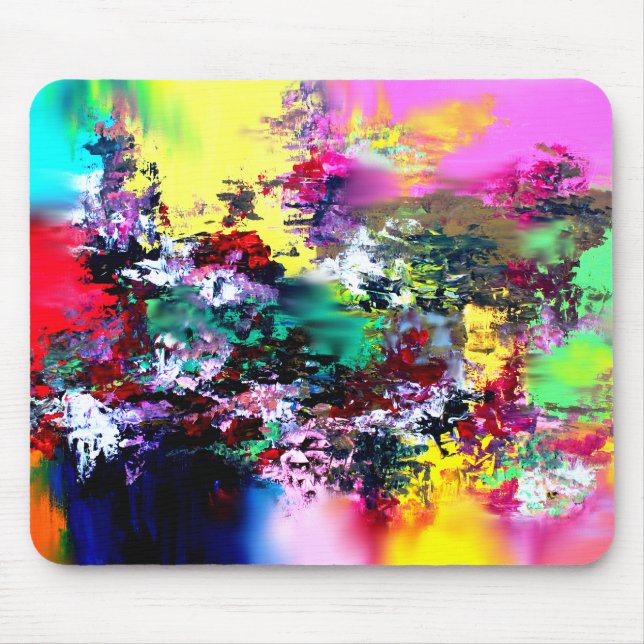 Crashing Colors Mouse Pad (Front)