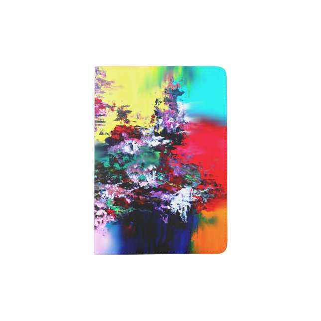 Crashing Colors Passport Holder (Front)