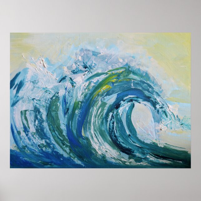 Crashing Ocean Wave Poster (Front)