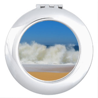Crashing Ocean Waves Compact Mirror