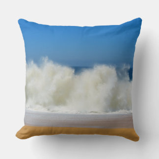 Crashing Ocean Waves Throw Pillows