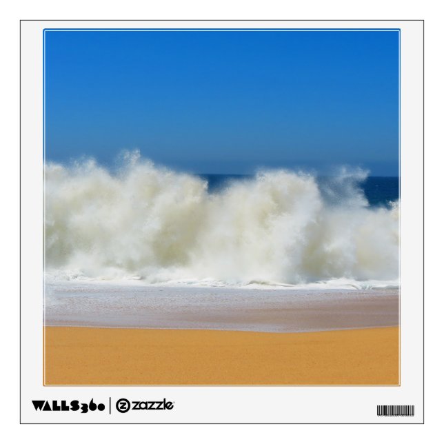 Crashing Ocean Waves Wall Decal (Front)