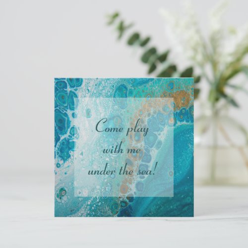 Crashing Wave Invitation