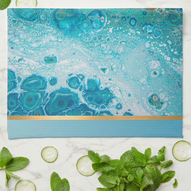 Crashing Wave Kitchen Towel (Folded)