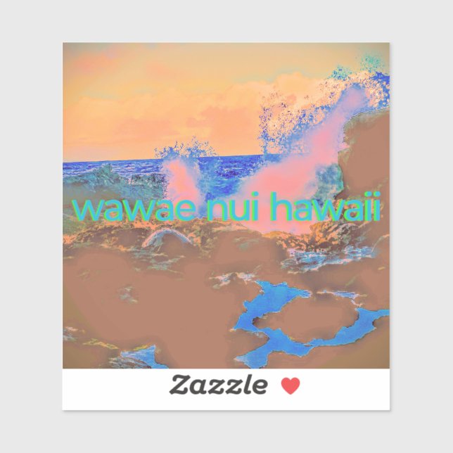 Crashing Wave, Sticker (Sheet)