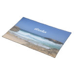 Crashing Waves at Boca Keto in Aruba Cloth Placemat