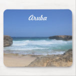 Crashing Waves at Boca Keto in Aruba Mouse Pad