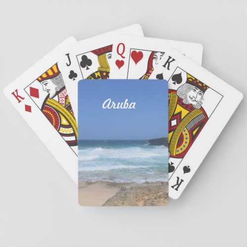 Crashing Waves at Boca Keto in Aruba Poker Cards