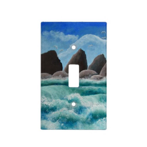 Crashing waves at the Coast Light Switch Cover