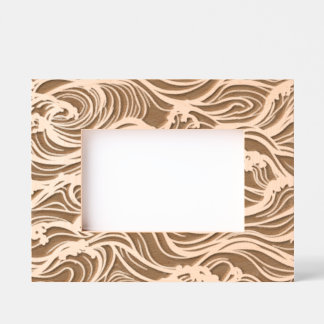 crashing waves engraved frames