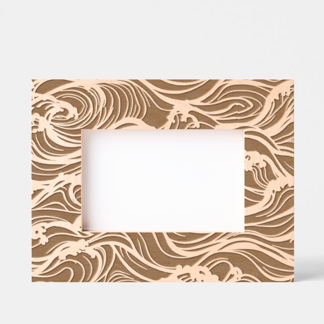 crashing waves engraved frames (Front)