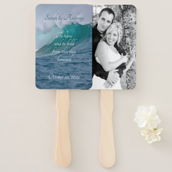 Crashing Waves From This Day Forward Photo Fan by sandpiperWedding at Zazzle