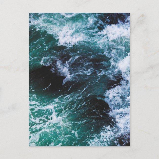 Crashing Waves in the Ocean Postcard (Front)