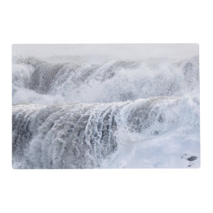 Crashing Waves In Winter Placemat