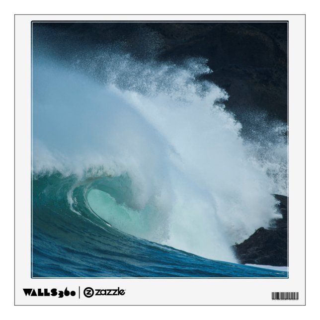 Crashing Waves Rocky Creek SP Oregon Pacific Ocean Wall Decal (Front)