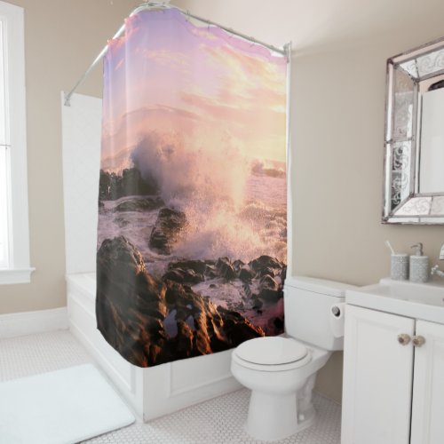 Crashing Waves Shower Curtain