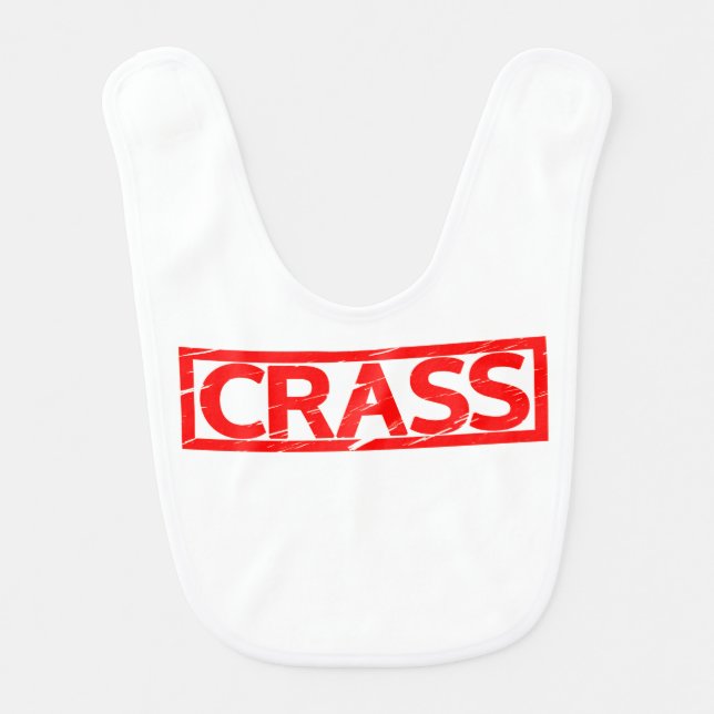 Crass Stamp Baby Bib (Front)