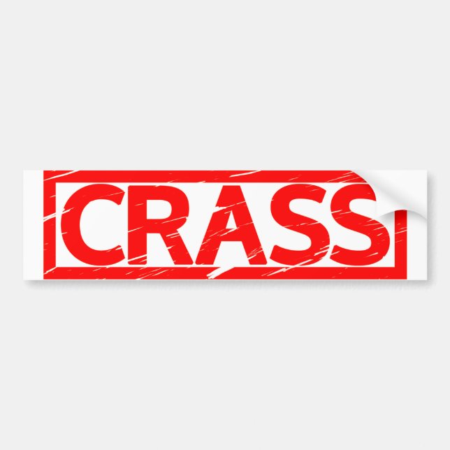 Crass Stamp Bumper Sticker (Front)