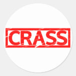 Crass Stamp Classic Round Sticker