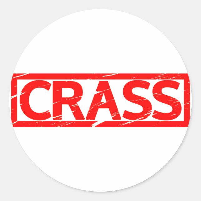 Crass Stamp Classic Round Sticker (Front)